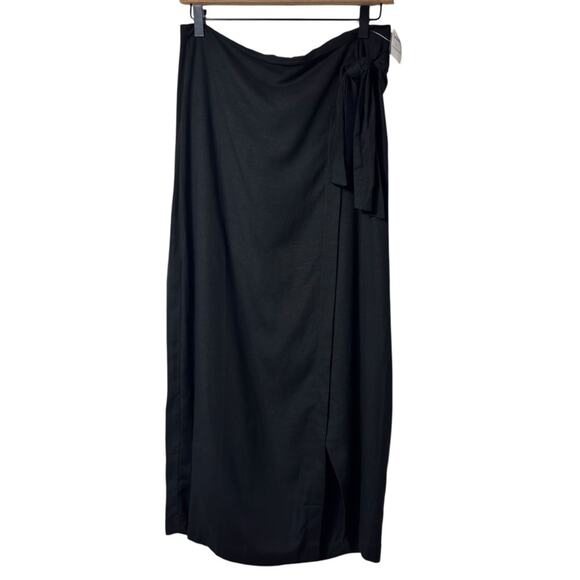 JASON WU BLACK WRAP MIDAXI WOMEN SKIRT SIZE US 10 BRAND NEW WITH PARTIAL TAG - Picture 1 of 5